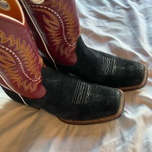 Ariat Kids Black and Red Western Boots